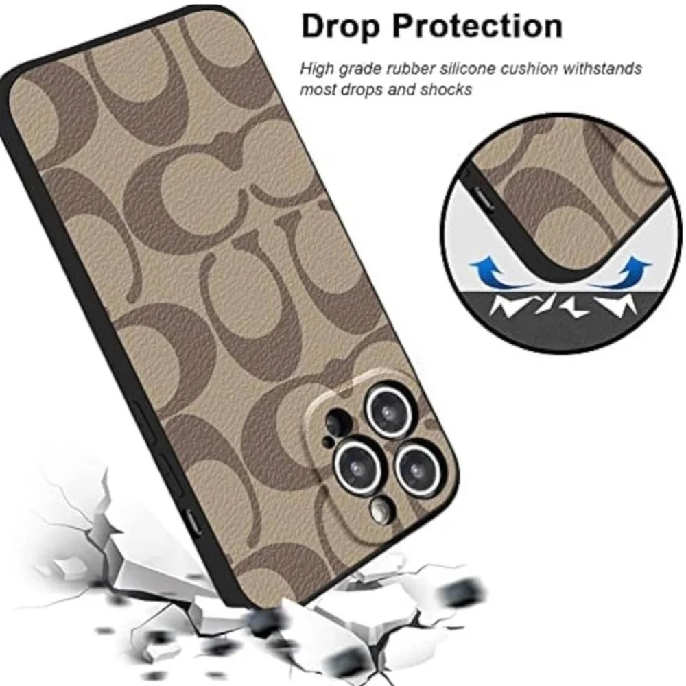 Designer✨🤎🖤Tan and Brown Phone Case